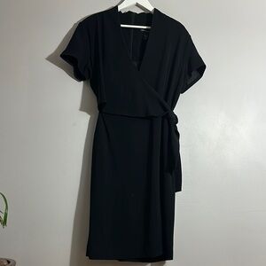 Valerie Dresses Elegant Black Top Wrap Dress size 12